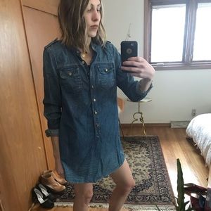 Gap 1969 Denim Shirt Dress